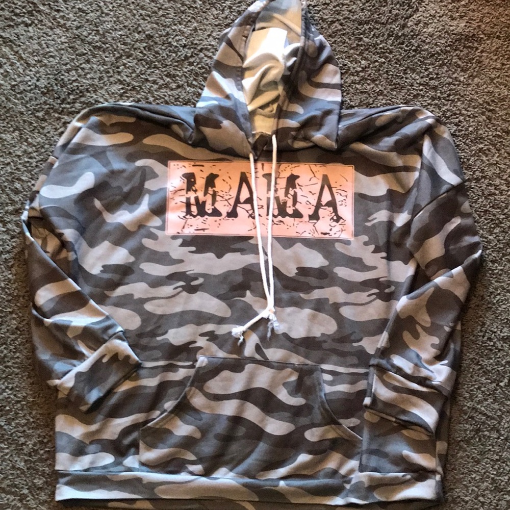 Camo mama hoodie